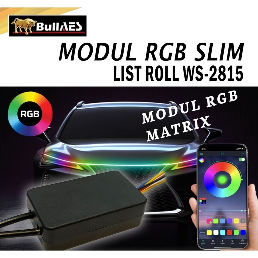 Modul Slim Matrix List Roll RGB WS 2815 Welcome Light Mobil