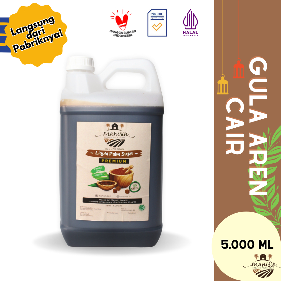 

Manisin Gula Aren Cair Premium 5 Liter (7 Kg)