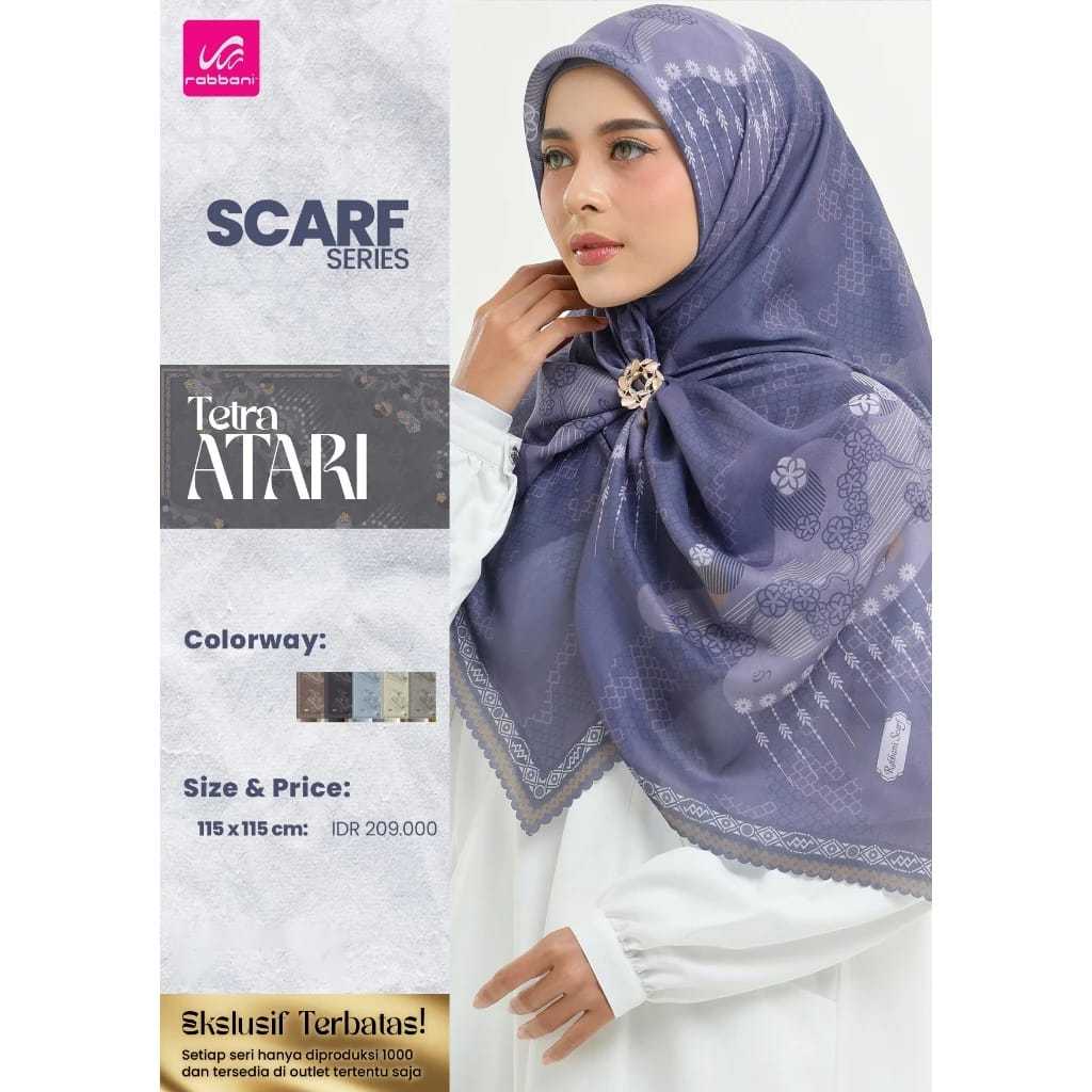 ✨RABBANI✨HIJAB SEGI EMPAT TETRA ATARI RABBANI