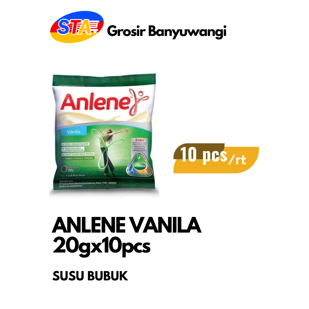 

[JATIM] ANLENE VANILA 20GR | SUSU BUBUK SACHET