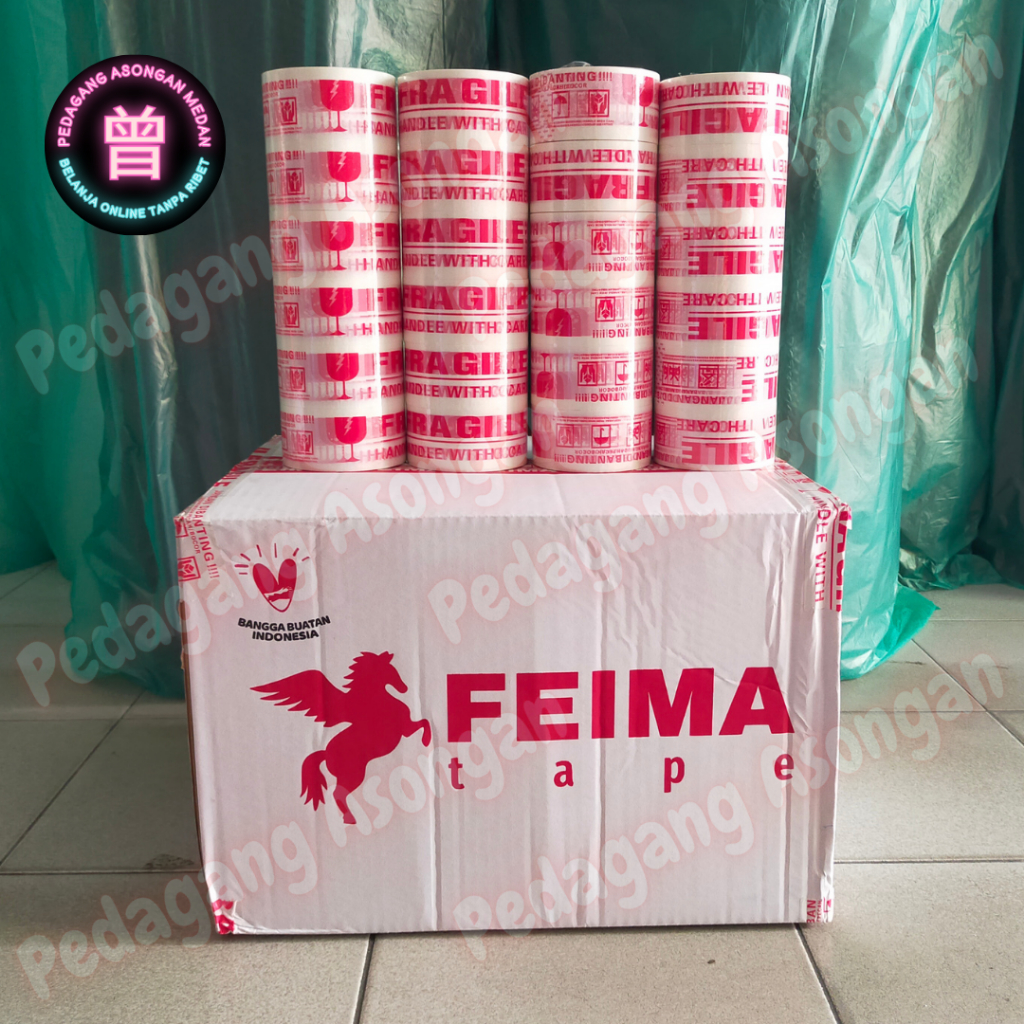 

Lakban Fragile Putih 48mm x 72Yard (1 Pcs)