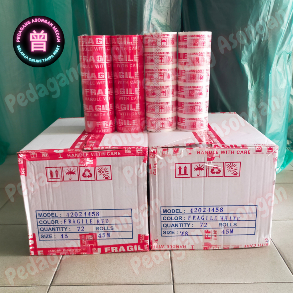 

Lakban FEIMA Fragile Merah Putih 48mm 72yard (1 Pcs)