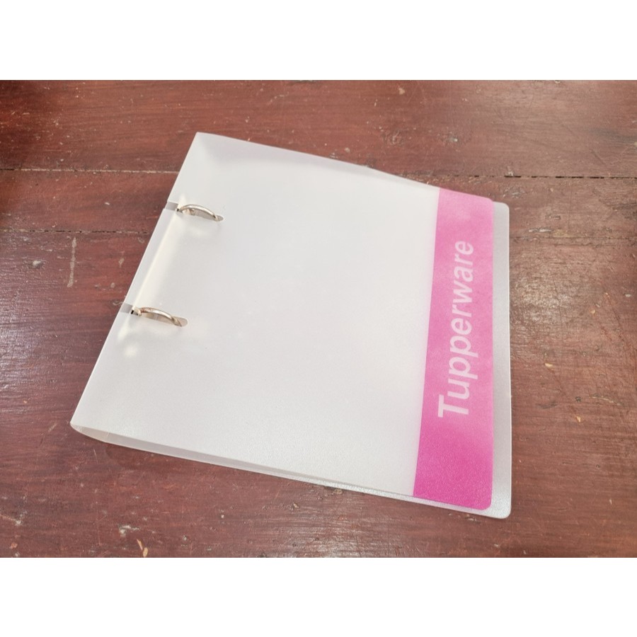 

[FLASH SALE] MAP BINDER MERAH MUDA TUPPERWARE PLASTIK - TEBAL