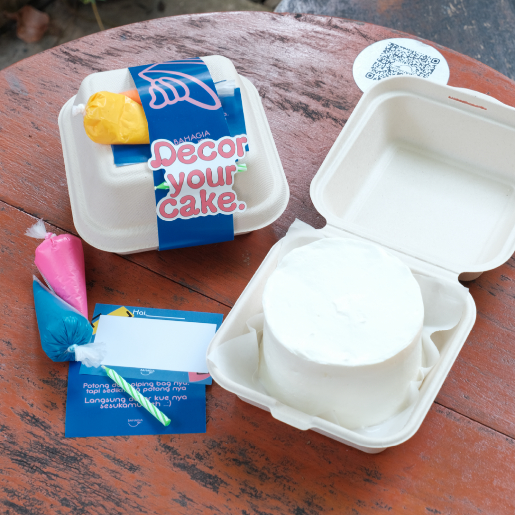 Decor Your Cake - DIY Bento Cake Polos Digambar Sendiri  10cm