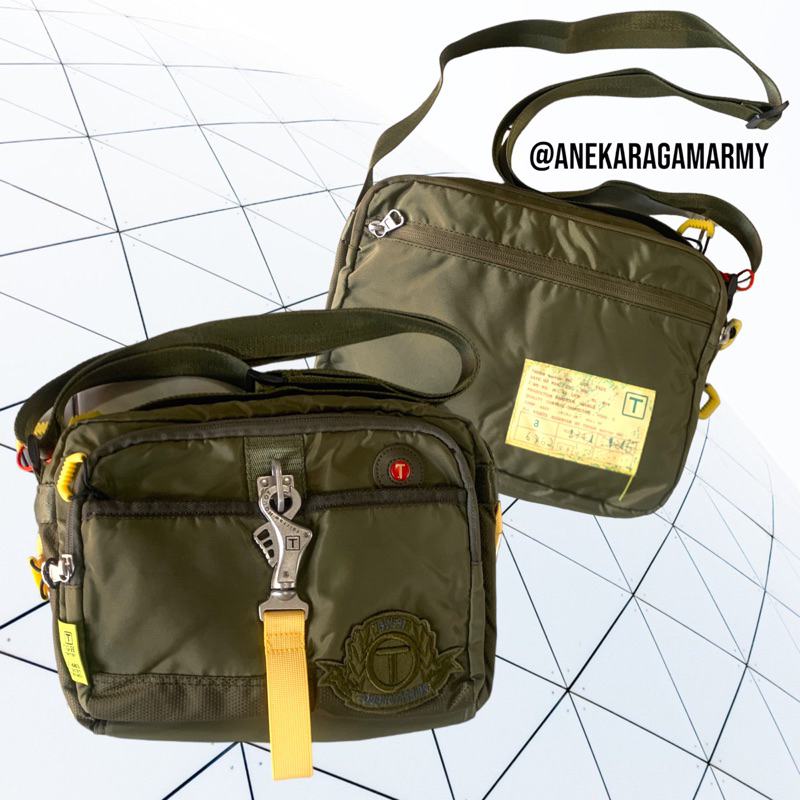 [TAS SELEMPANG TNI AD] JITU TACTICAL ARMY [TAS SELEMPANG TNI AD] ORIGINAL TOUGH WARRIOR SLING BAG
