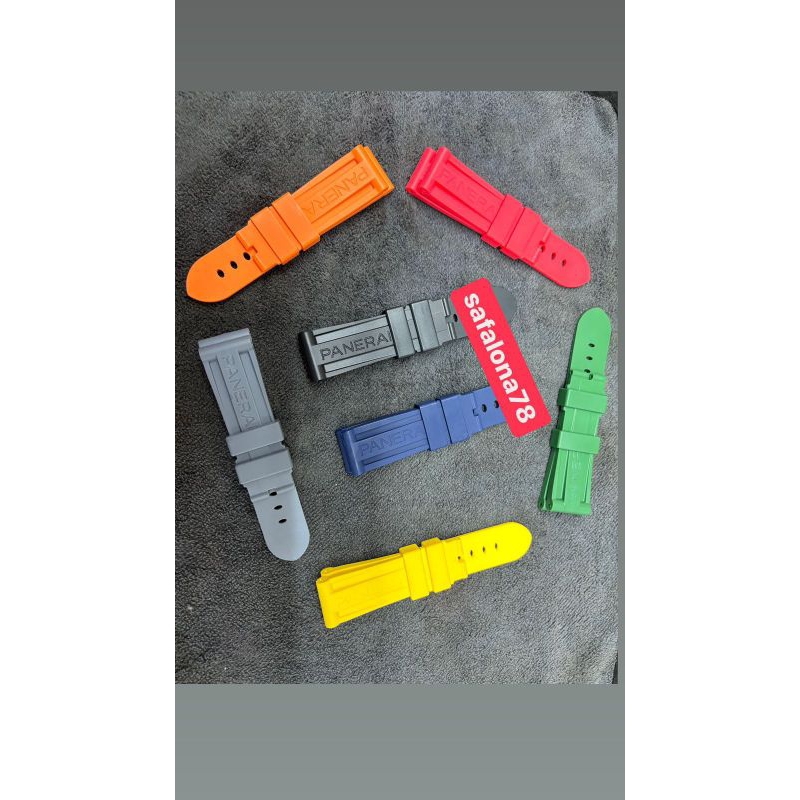 strap tali jam tangan panerai luminor rubber strap jam tangan luminor officine