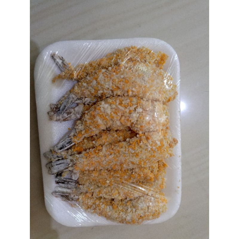 

Udang tempura frozen/ ebi furai Home made 1 pack isi 12 udang