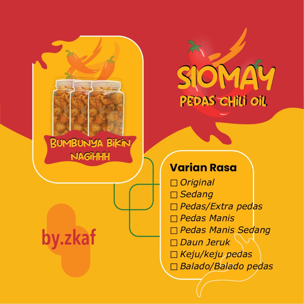 

by.zkaf siomay chili oil pouch