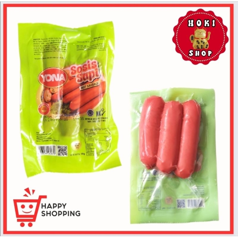 

✔MURAH [INSTAN ONLY] Yona Sosis Sapi isi 3biji / Sosis Yona / Sosis Sapi