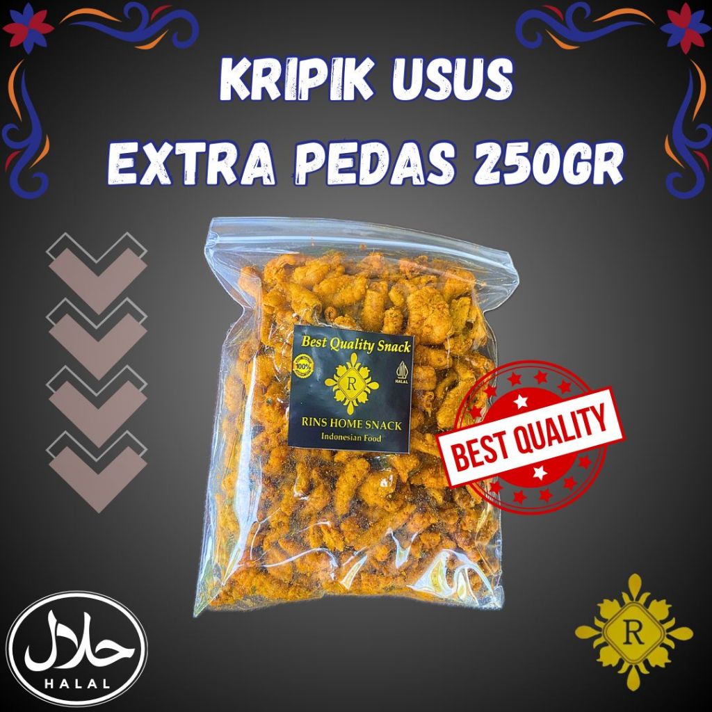 

Keripik Usus Ayam Krispy Pedas Daun Jeruk 250gr