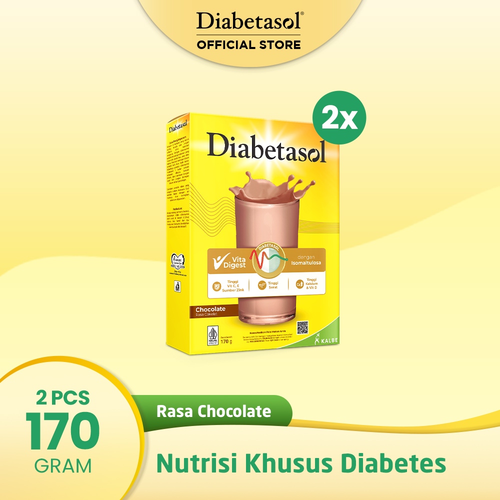 

Diabetasol Chocolate 170g - 2 Pcs