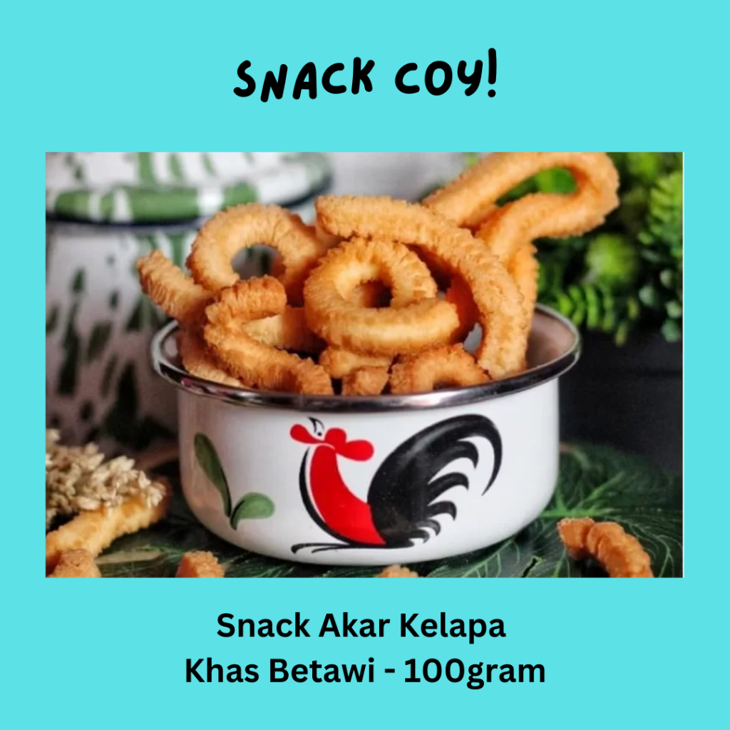 

Snack Akar Kelapa Khas Betawi | Oleh-oleh asli Jakarta dan Bekasi - 100g