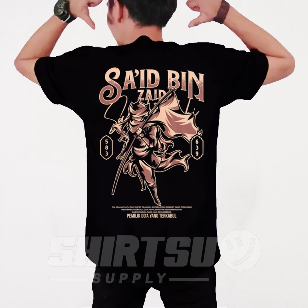 Baju Kaos Kata Kata Santri Islami Dakwah Oblong Santai Clothing Pria Dewasa Salafy Distro Terbaru Ke