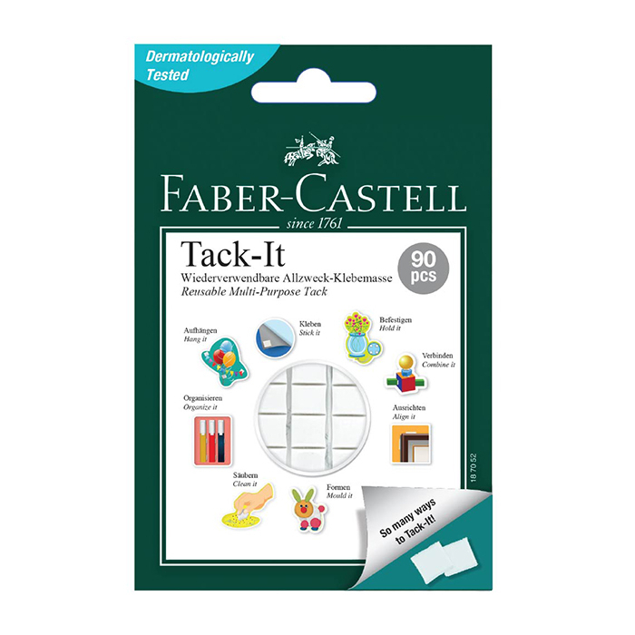 

GLUE TACK / BLU TACK / LEM TEMPEL / PEREKAT SERBAGUNA / MULTI PURPOSE ADHESIVE / REUSABLE ADHESIVE / TACK IT FABER CASTELL 50 GRAM