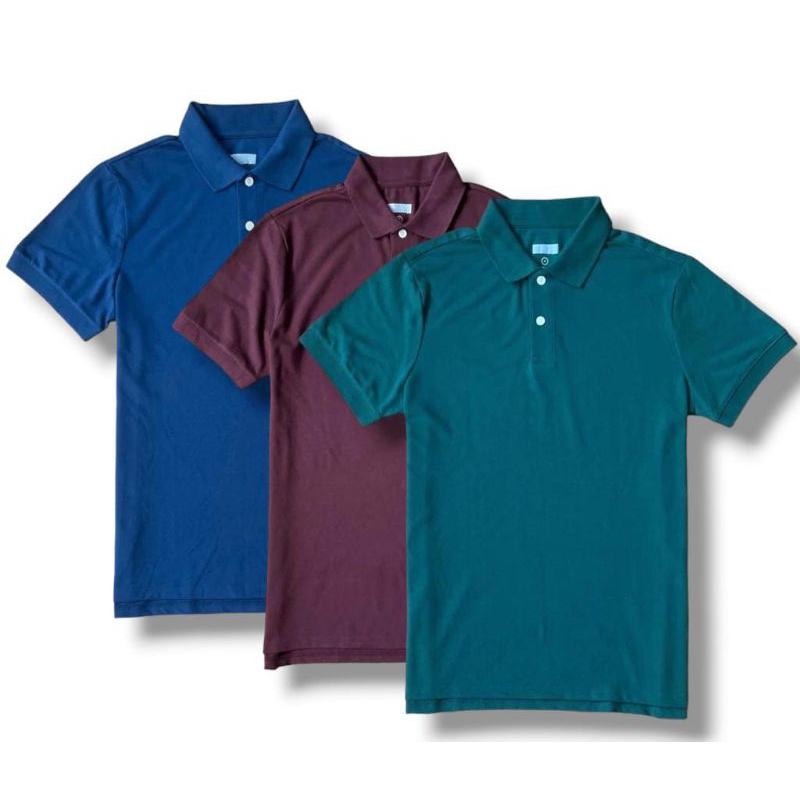 KAOS ADEM ORIGINAL | POLO SHIRT POLOS | KAOS KERAH By. GOODFEL*OW BAHAN KATUN STANDARD FIT LENGAN PE