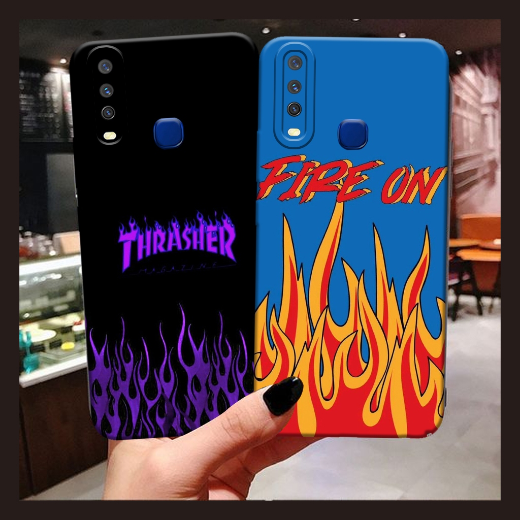 Softcase Vivo Y11/Y12/Y12i/Y15/Y17/Y19 Motif Api - [ NS004 ] - Case Cute - Case Keren - Case Kekinia