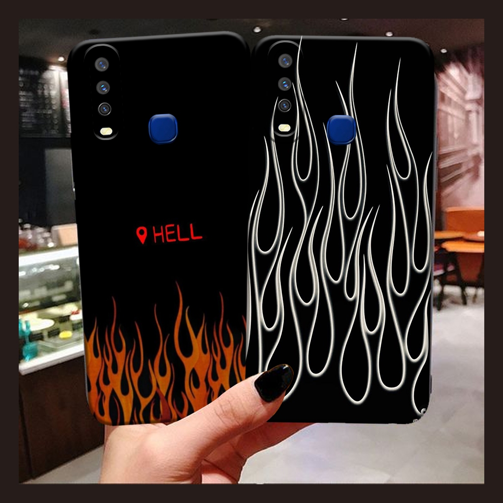 Softcase Vivo Y11/Y12/Y12i/Y15/Y17/Y19 Motif Api - [ NS005] - Case Cute - Case Keren - Case Kekinian