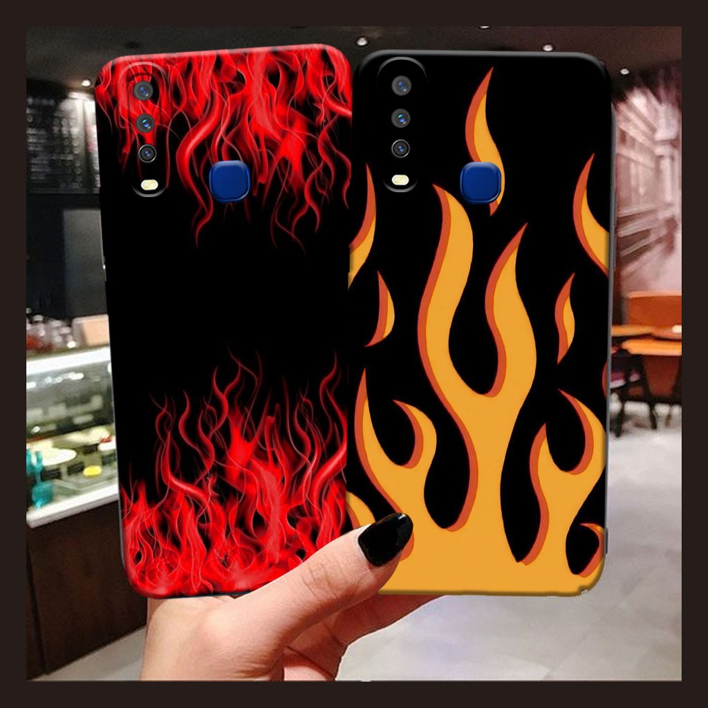 Softcase Vivo Y11/Y12/Y12i/Y15/Y17/Y19 Motif Api - [ NS002 ] - Case Cute - Case Keren - Case Kekinia