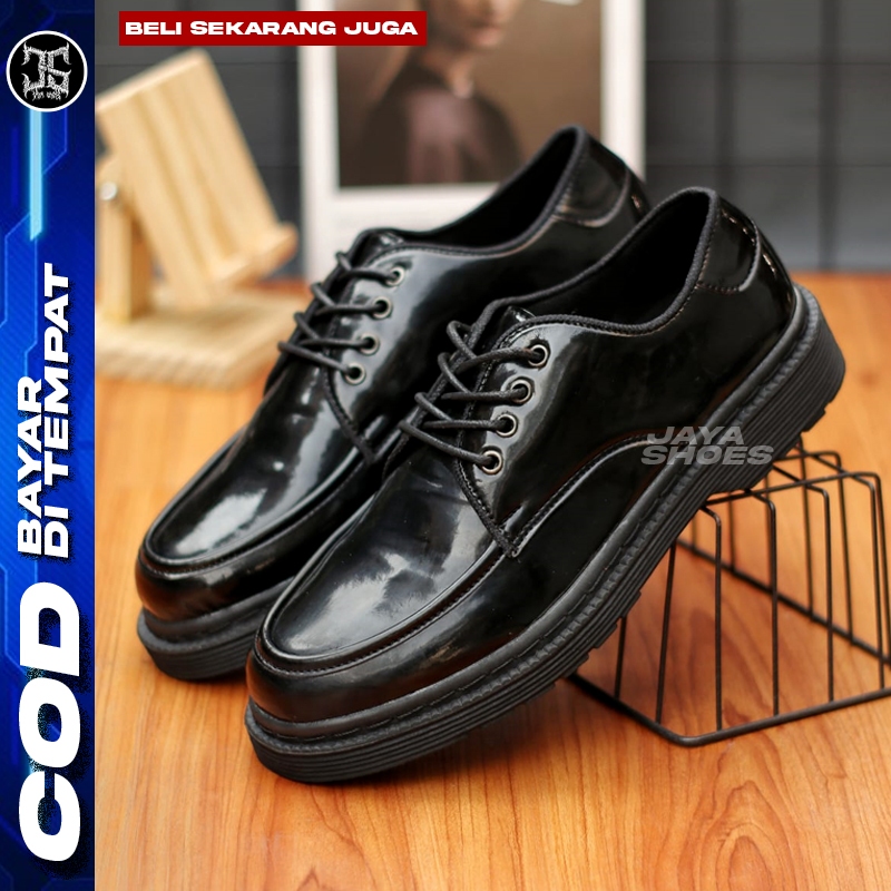 Chussets Sepatu Docmart Pria Original Hitam Kerja Casual Original