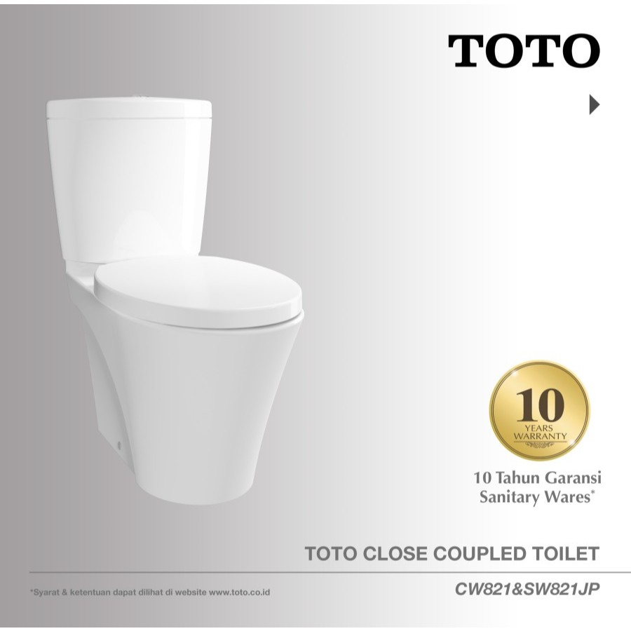TOTO Closet CW821J/SW821J | Closet Duduk - Kloset - Kloset Duduk
