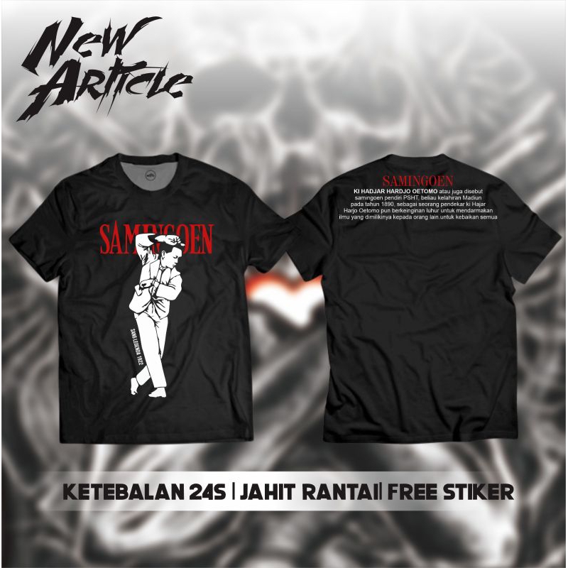Kaos PSHT Samingoen Sang Legenda 1922 - Kaos Perguruan Desain Sablon Dtf Print