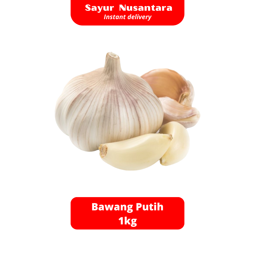 

Bawang Putih 1KG - Sayur Nusantara