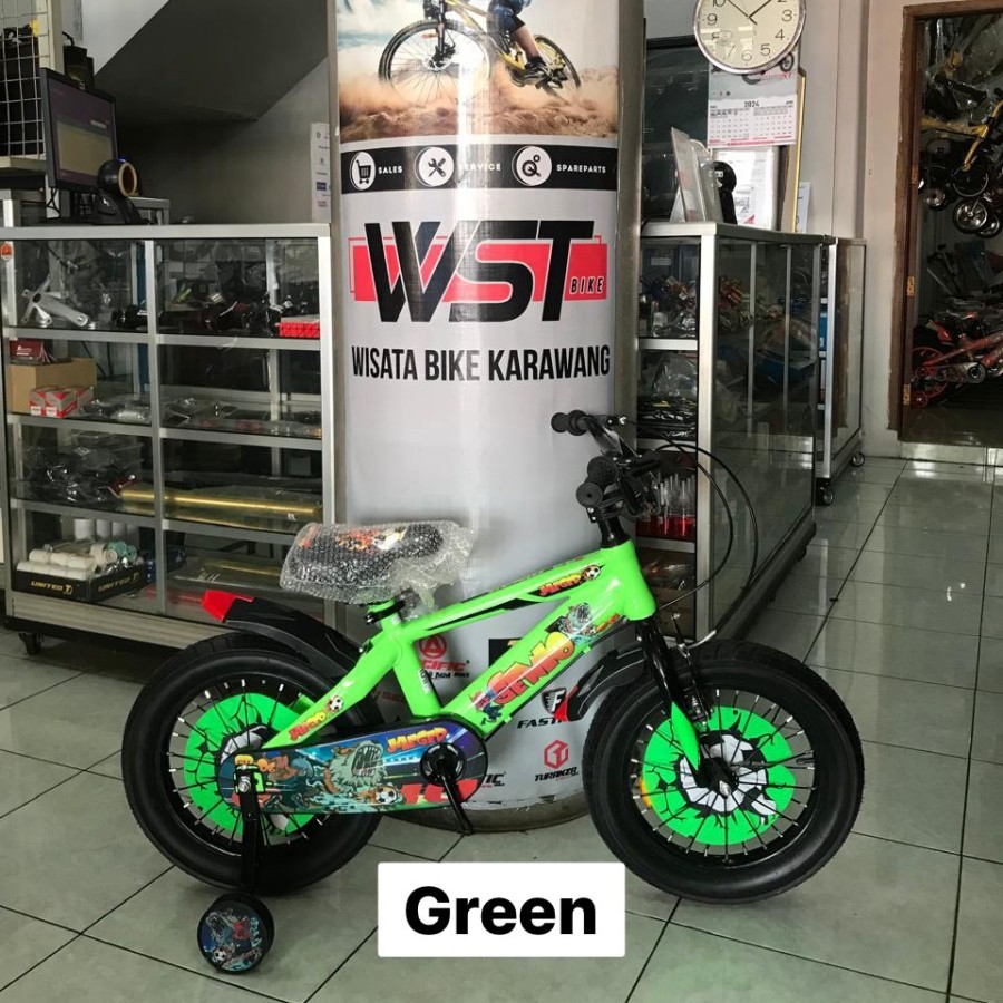 SEPEDA ANAK COWOK BMX 12 16 18 GENIO JAEGER BAN BESAR BAN 3.0