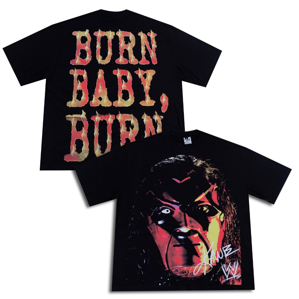 KANE SMACKDOWN WWE FIGHTING PROFESSIONAL WRESTLER KAOS OVERSIZE TSHIRT COMBED #SPORT