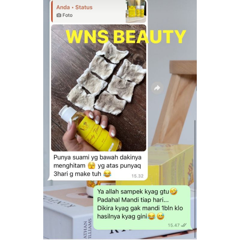 Toner Badan WNS Toner badan toner badan ampuh memutihkan 1 minggu toner badan whitening toner badan 