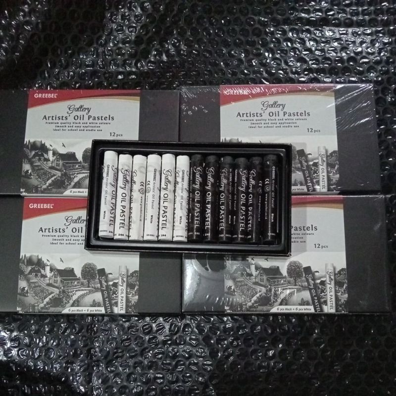 

Greebel Artist oil Pastels Black & white Satuan