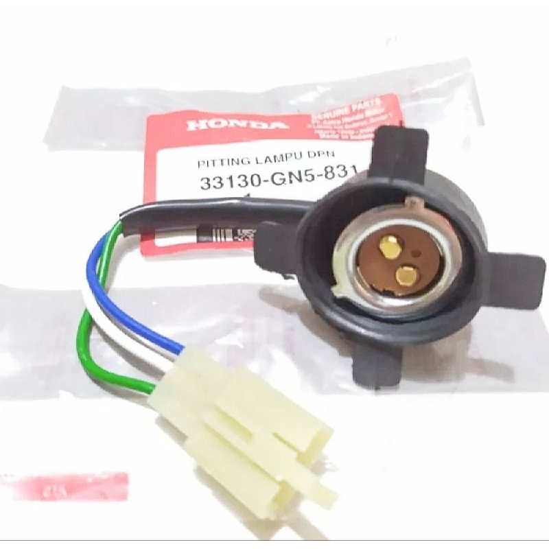 FITTING FITING COP SOKET SOCKET LAMPU DEPAN MOTOR SUPRA GRAND LEGENDA KARISMA REVO BEAT VARIO GN5