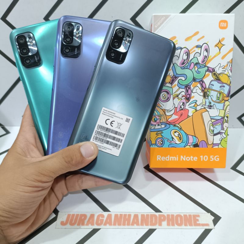 Xiaomi Redmi Note 10 5G Ram 8GB Internal 128GB 8/128GB + 4/128GB Ex Garansi Resmi HP Second Seken Be