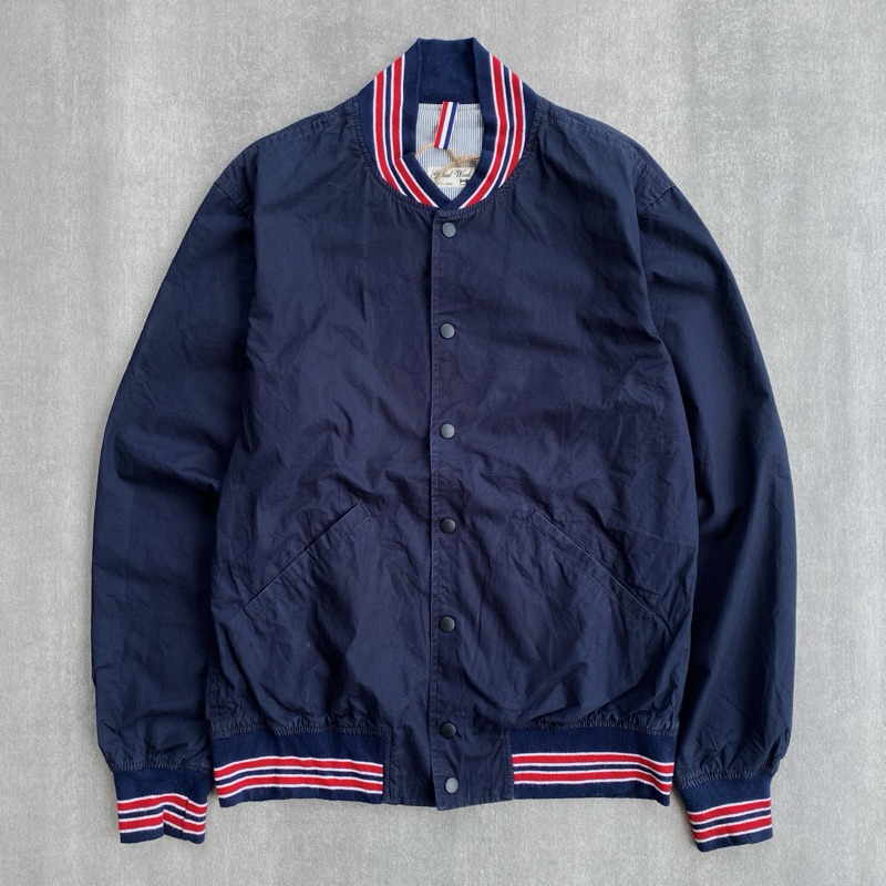 Global Work Dark Navy Bomber Jacket