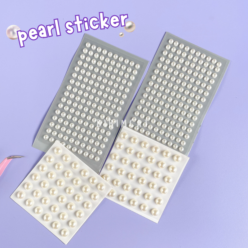 

Pearl Mutiara Sticker Timbul / Stiker Deco HP Kuku Make Up