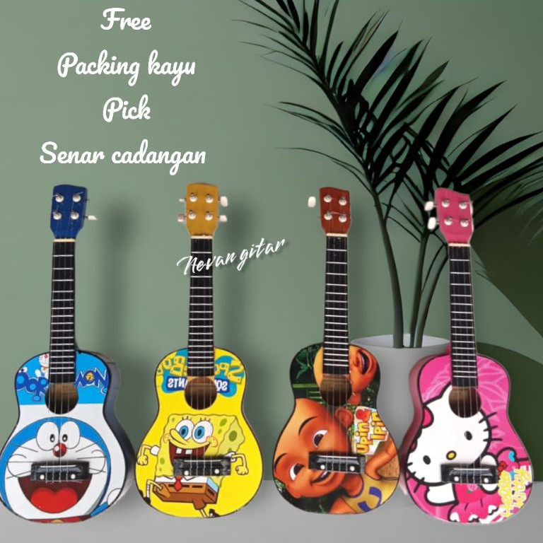 KODE L36A COD UKULELE SENAR 4 MURAH UKULELE KARAKTER MAINAN ANAK