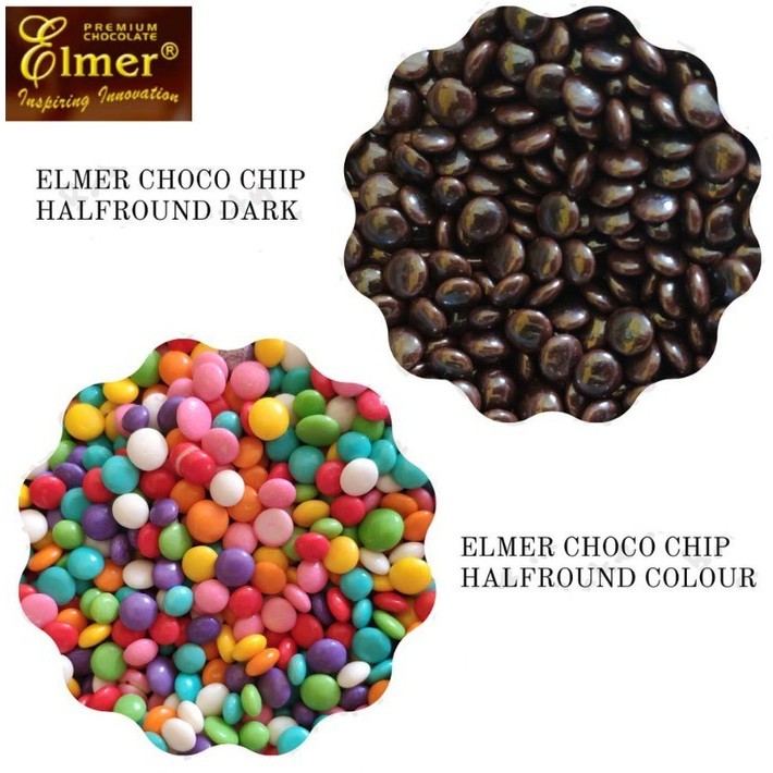 

Elmer Choco Chips Half Round 250gr / 500gr / 1kg - REPACK