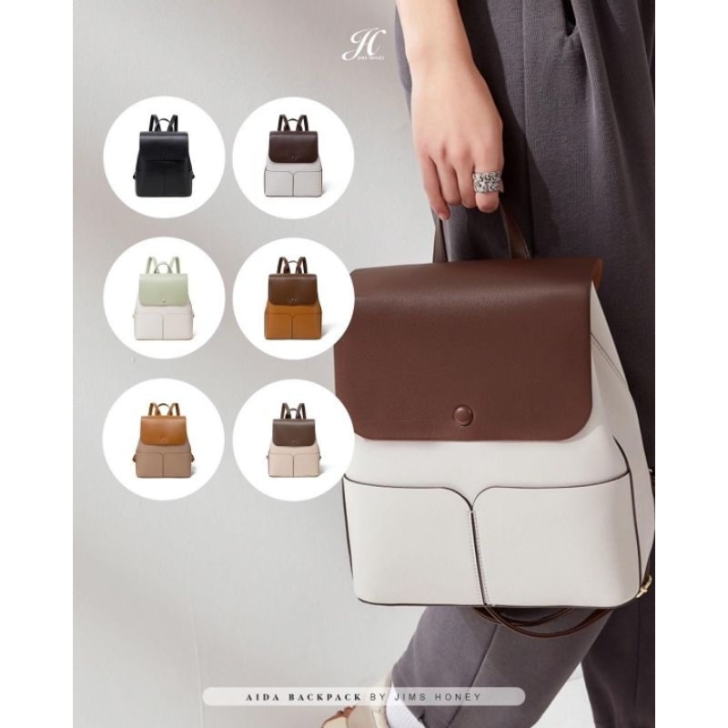 AIDA BACKPACK Tas Ransel Wanita Cewek Jimshoney