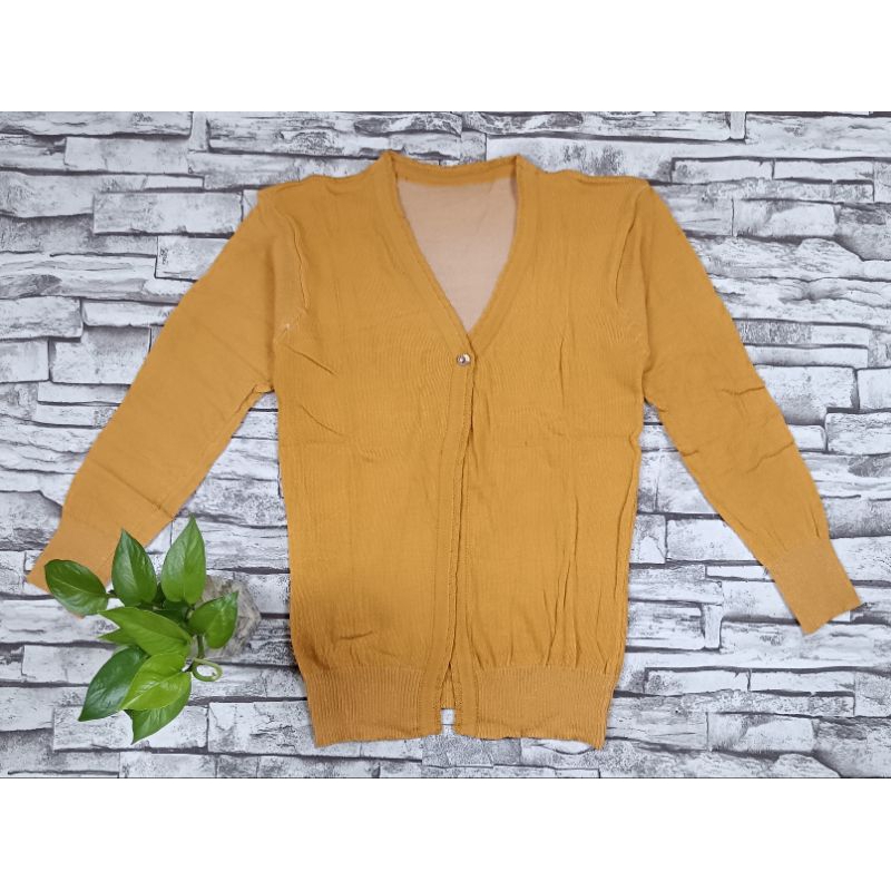cardigan rajut spandek halus kancing 1
