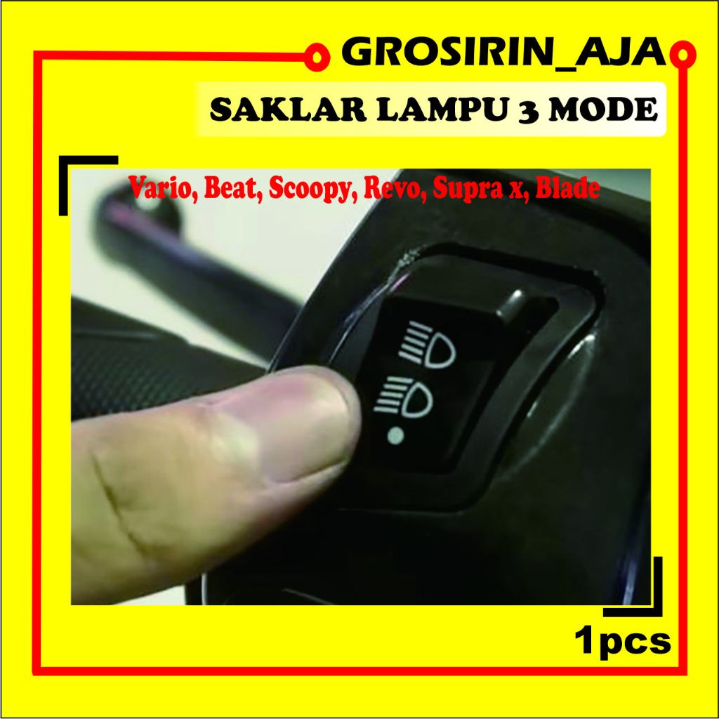 SAKLAR MOTOR 3 MODE Hight Low Off Honda beat vario scoopy berkualitas