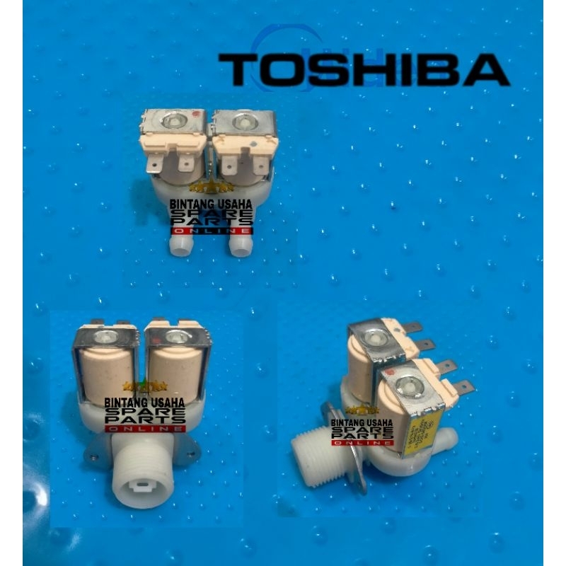Selenoid Water Inlet Valve 2 Inlet mesin cuci Toshiba Front Loading - Selenoid mesin cuci