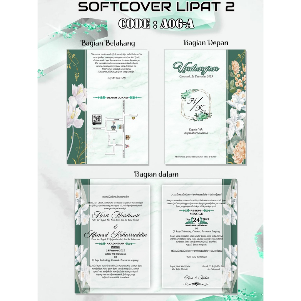 

Surat Undangan Aestetic dan Elegant