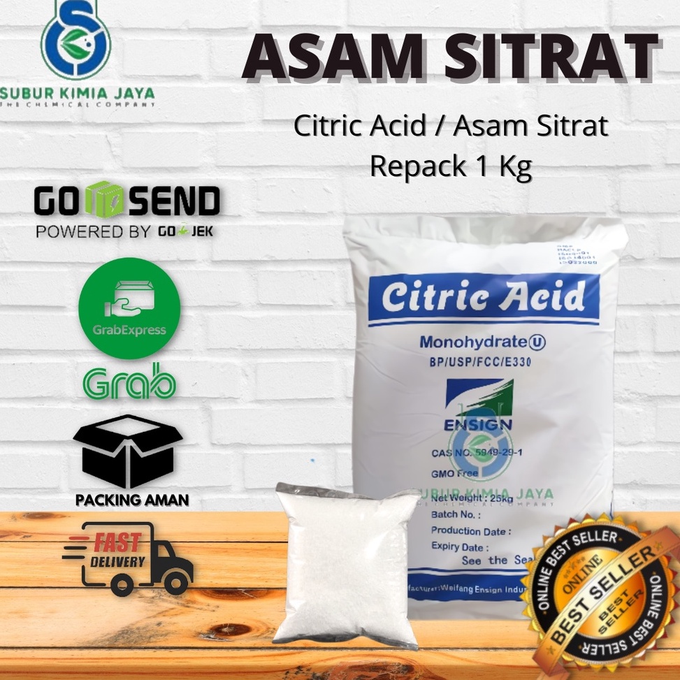 

Grab It Fast Citric Acid Citrun acid Asam Sitrun Asam Sitrat 1 KG