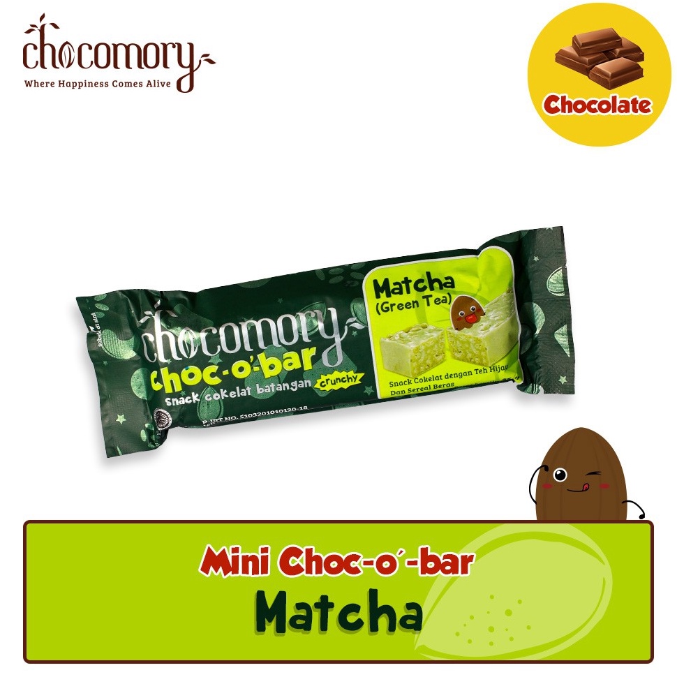 

Spesial Edition Chocomory Mini Choco Bar Greentea 35g