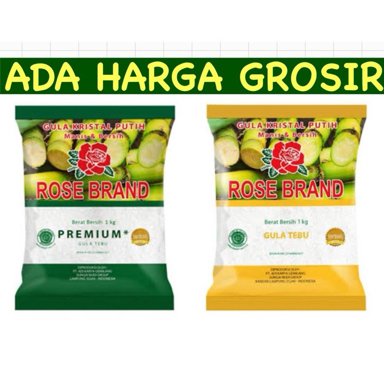 

Extra deals GULA PASIR ROSEBRAND 1 kg ADA HARGA GROSIR