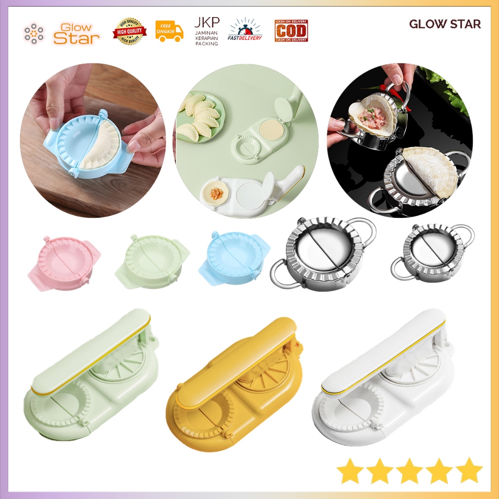 Cetakan pastel kecil Dumpling Gyoza kulit Pangsit Kecil plastik / Stainless Steel besar Product Abon