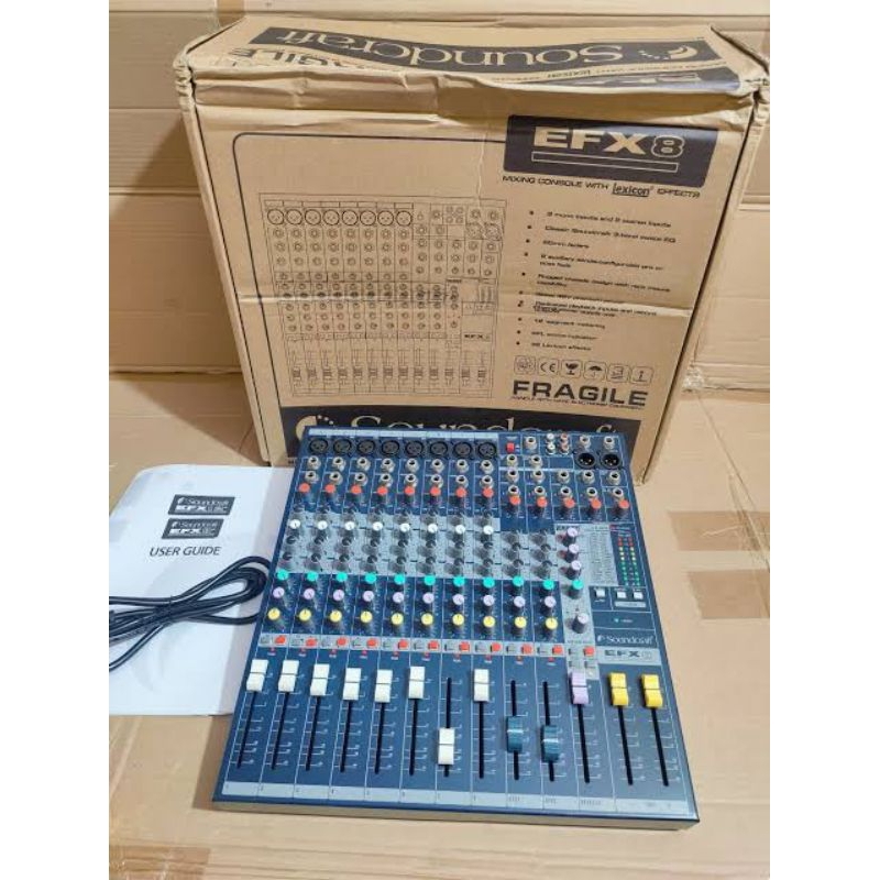 MIXER AUDIO SOUNDCRAFT EFX8 EFFEK LEXICON MIXER 8 CHANNEL EFX 8