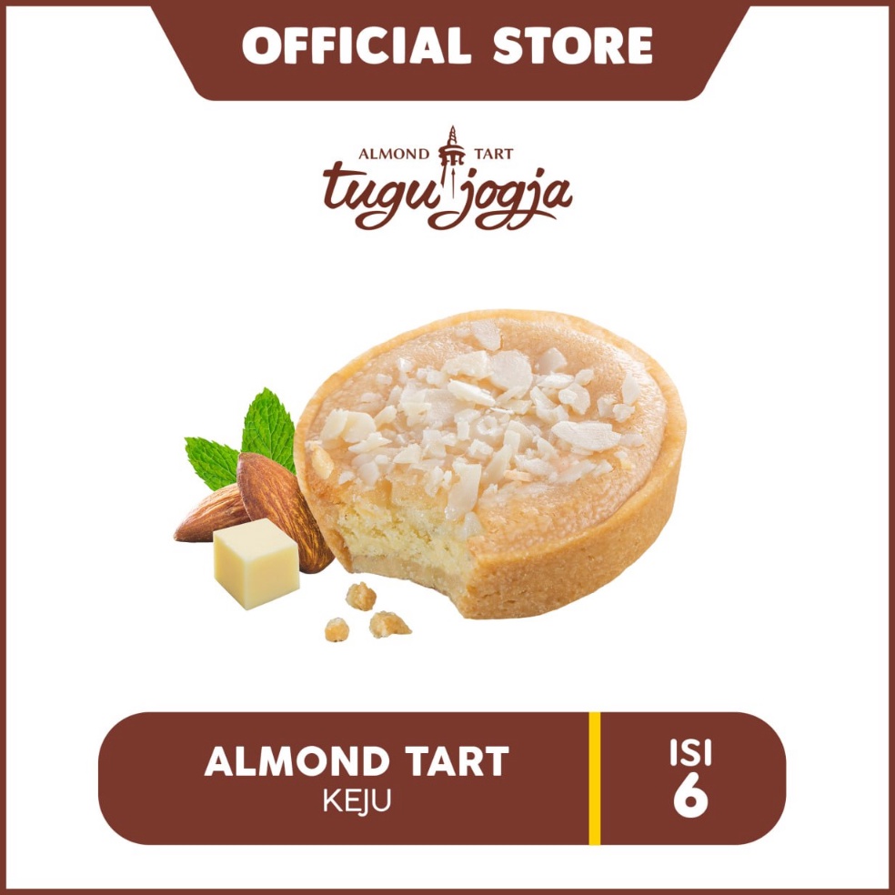 

Sedia Almond Tart Tugu Jogja Keju 6pcs