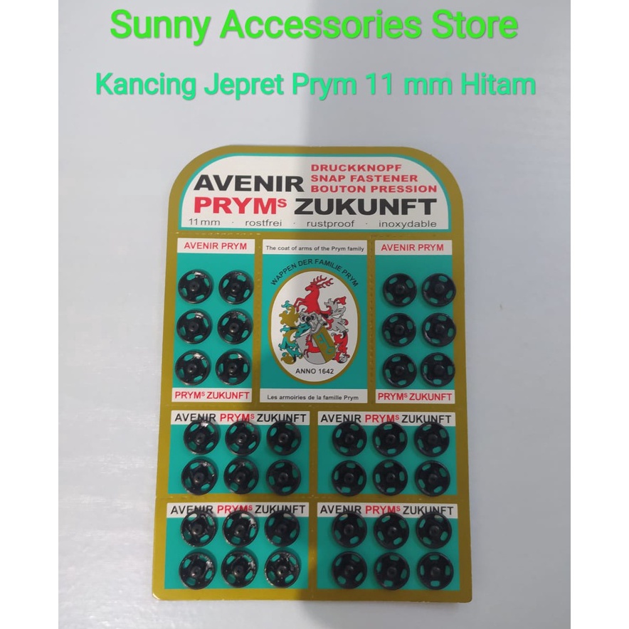 

Diskon Khusus Kancing Jepret Prym Zukunft 11 mm Hitam Premium Product 1 Papan36 Set