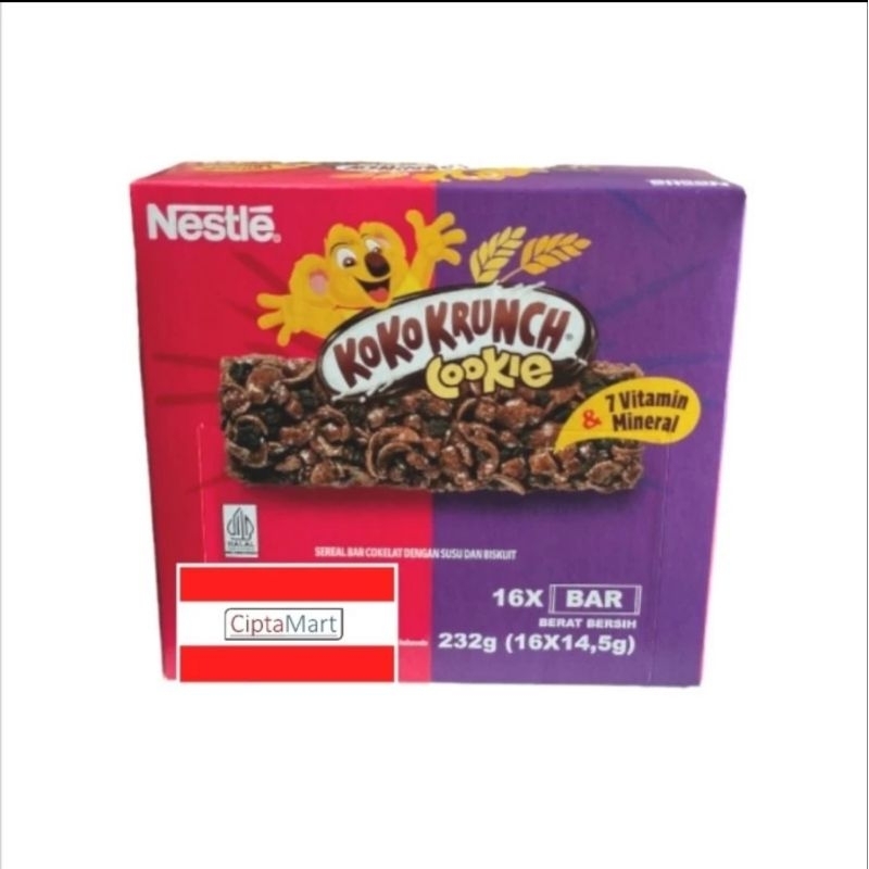 

Koko Krunch Cookie Bar 6 x 14.5gr (isi 6 pcs)