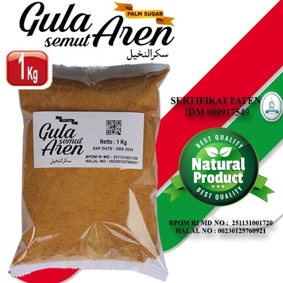 

Semangat Abis Pondok Aren Gula Aren Asli Semut Bubuk Palm Sugar 1Kg 1 Gram Murah